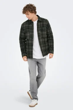 Only & Sons Sobrecamisa manga larga^Hombre Camisas