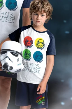 Admas STAR WARS Pijama Manga Corta The Dark Strike para Ni&ntilde;o^Niños Pijamas|Ropa Interior