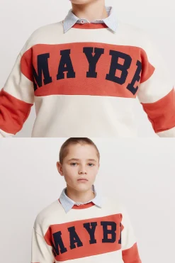 Springfield Kids Sudadera a rayas "Maybe" ni&ntilde;o^Niños Sudaderas