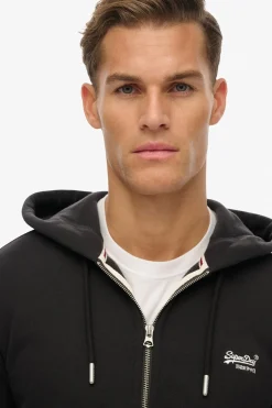 Superdry Sudadera b&aacute;sica cremallera y capucha con logotipo^Hombre Sudaderas