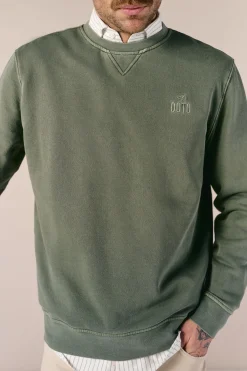 OOTO Sudadera b&aacute;sica lavada cuello redondo^Hombre Sudaderas