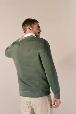 OOTO Sudadera b&aacute;sica lavada cuello redondo^Hombre Sudaderas