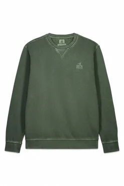 OOTO Sudadera b&aacute;sica lavada cuello redondo^Hombre Sudaderas