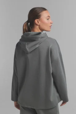 Dash and Stars Sudadera capucha suave kaki^Mujer Deporte