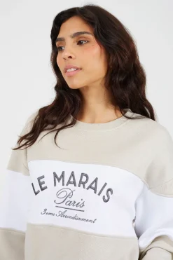 Brave Soul Sudadera con bordado^Mujer Sudaderas