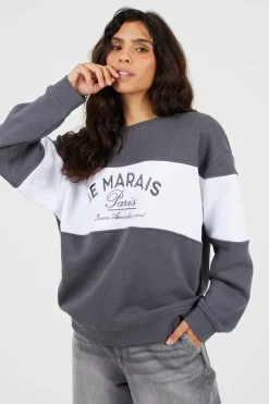 Brave Soul Sudadera con bordado^Mujer Sudaderas