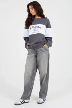 Brave Soul Sudadera con bordado^Mujer Sudaderas