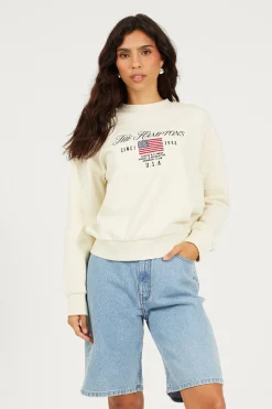 Brave Soul Sudadera con bordado^Mujer Sudaderas