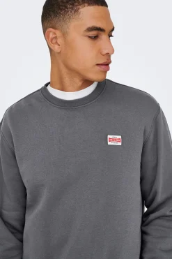 Only & Sons Sudadera con detalle frontal^Hombre Sudaderas