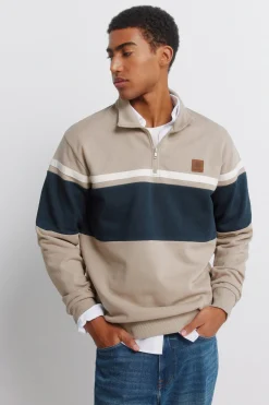 Springfield Sudadera cremallera cortes^Hombre Sudaderas