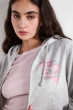 Balmohk Sudadera crop cremallera^Mujer Sudaderas