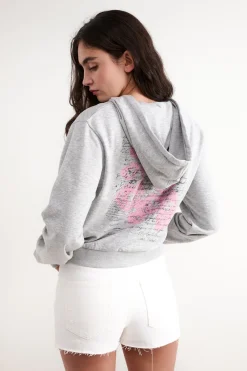 Balmohk Sudadera crop cremallera^Mujer Sudaderas