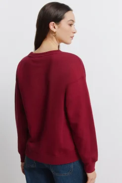 Springfield Sudadera cuello boho aplicaciones^Mujer Sudaderas