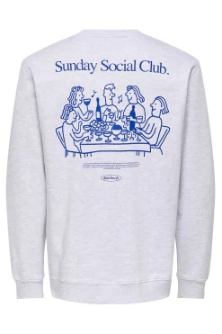 Only & Sons Sudadera de cuello redondo^Hombre Sudaderas