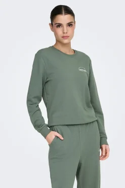 Only Play Sudadera deportiva cuello redondo^Mujer Sudaderas|Deporte
