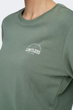 Only Play Sudadera deportiva cuello redondo^Mujer Sudaderas|Deporte