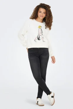 Only Sudadera dibujo frontal^Mujer Sudaderas