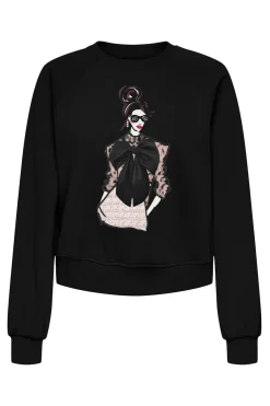 Only Sudadera dibujo frontal^Mujer Sudaderas