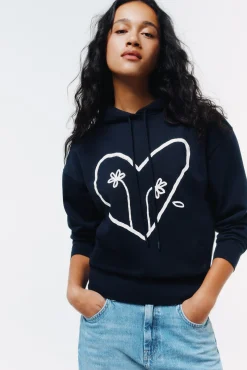 Springfield Sudadera dos flores^Mujer Sudaderas
