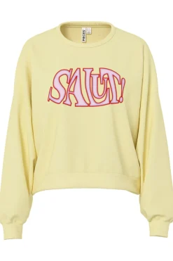 Pieces Sudadera estampado frontal^Mujer Sudaderas