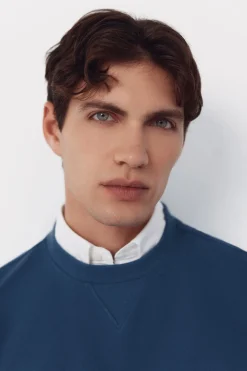 Cortefiel Sudadera estructura cuello caja^Hombre Sudaderas