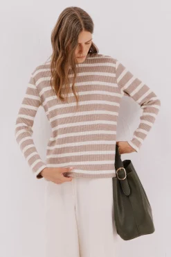 Cortefiel Sudadera estructura rayas^Mujer Sudaderas