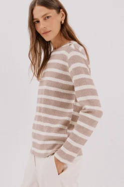 Cortefiel Sudadera estructura rayas^Mujer Sudaderas