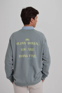 Cloking Sudadera Lavada Enjoy The Now^Hombre Sudaderas