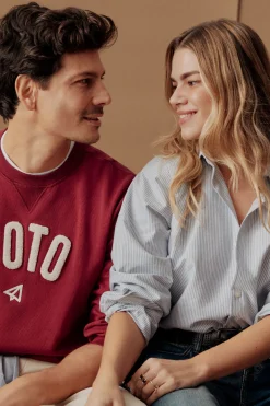 OOTO Sudadera logo cuello redondo^Hombre Sudaderas