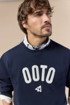 OOTO Sudadera logo cuello redondo^Hombre Sudaderas