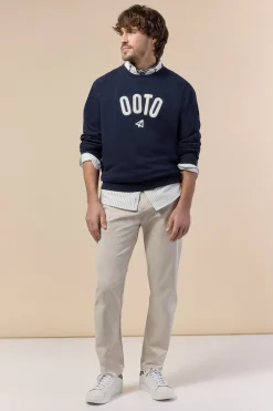 OOTO Sudadera logo cuello redondo^Hombre Sudaderas