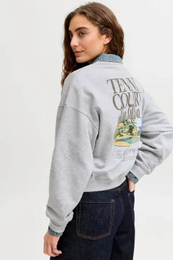 Jack & Jones Sudadera loose Tennis Court^Mujer Sudaderas