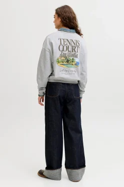 Jack & Jones Sudadera loose Tennis Court^Mujer Sudaderas