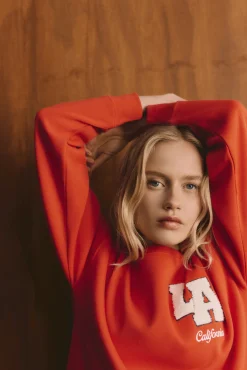 Springfield Sudadera "L.A" roja^Mujer Sudaderas