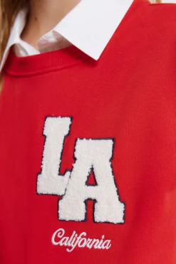 Springfield Sudadera "L.A" roja^Mujer Sudaderas