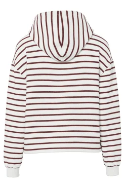 Pieces Sudadera rayas bordado^Mujer Sudaderas