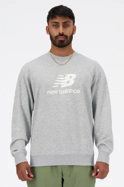 New Balance Sudadera Stacked Logo Crew^Hombre Sudaderas