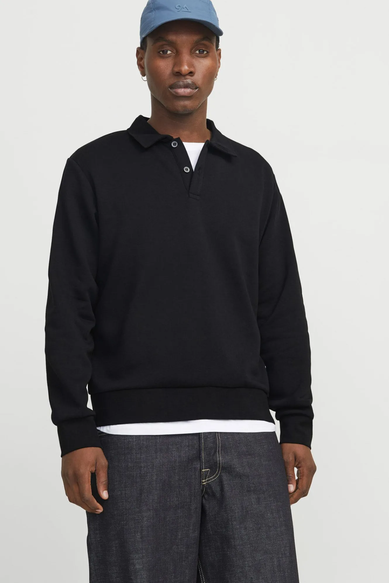 Jack & Jones Sudadera tipo polo^Hombre Sudaderas