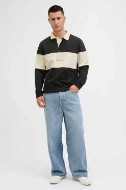 Jack & Jones Sudadera tipo polo franja^Hombre Sudaderas