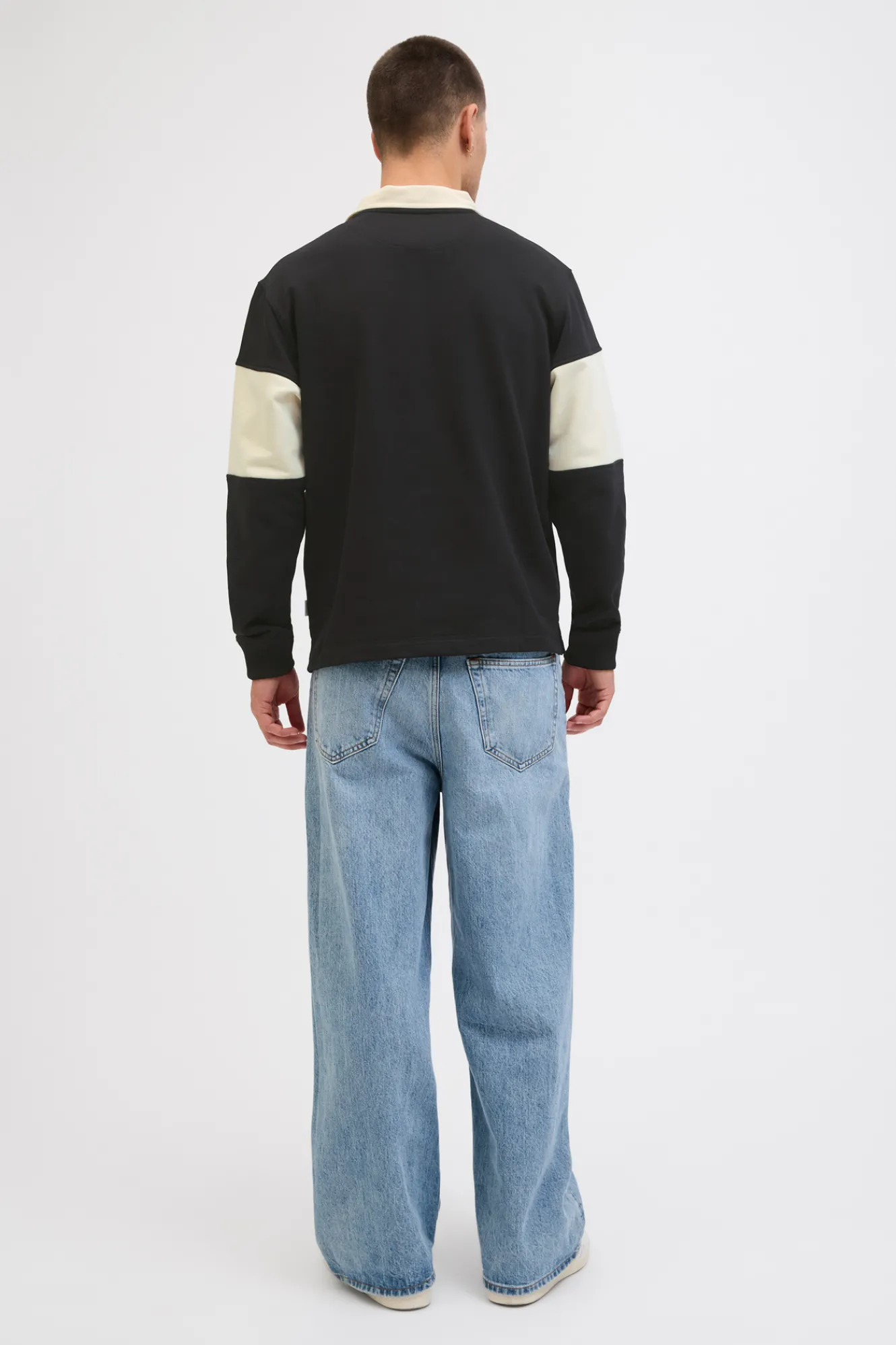 Jack & Jones Sudadera tipo polo franja^Hombre Sudaderas