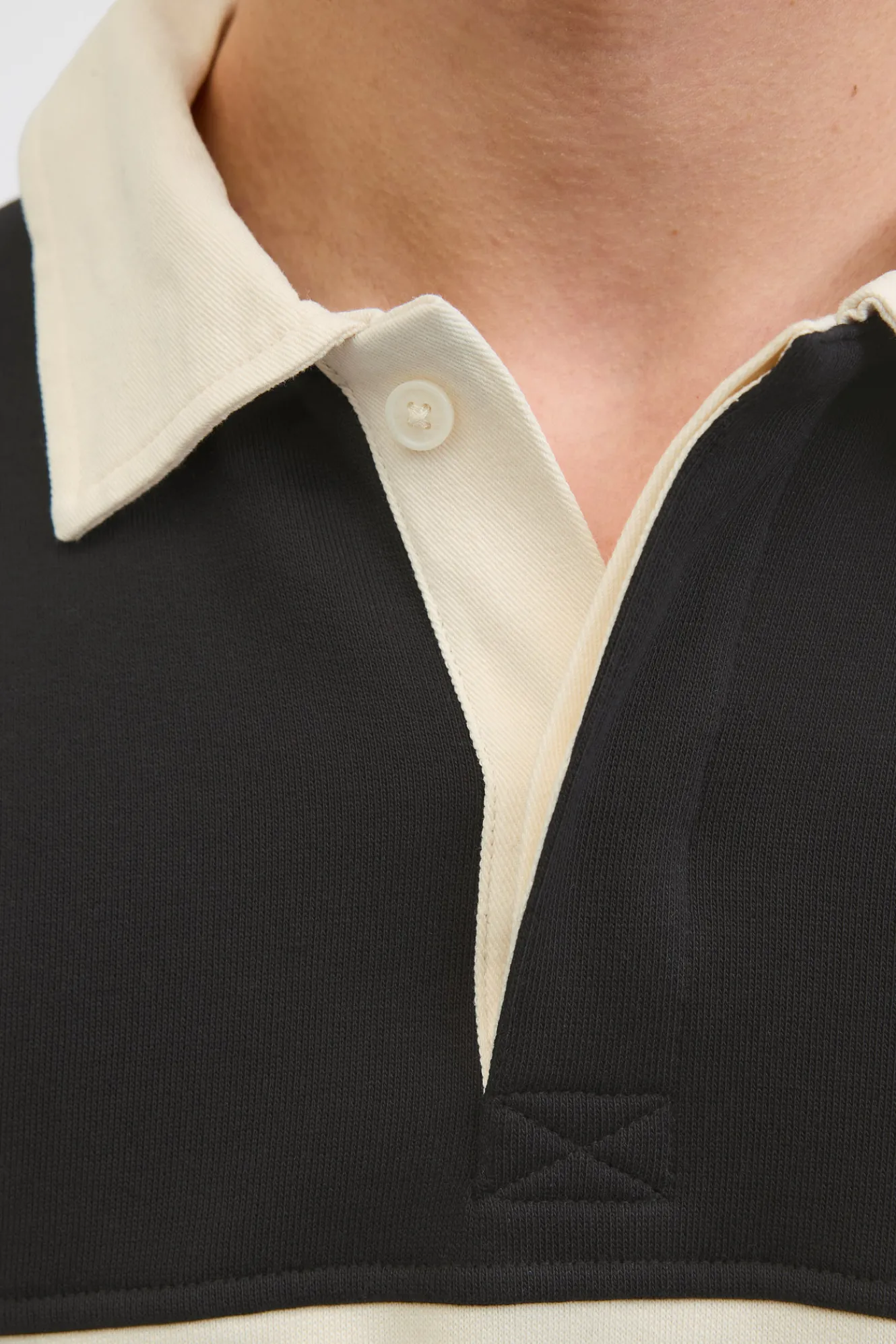 Jack & Jones Sudadera tipo polo franja^Hombre Sudaderas