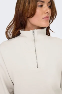 Only Play Sudadera zip cuello alto^Mujer Sudaderas|Total Look