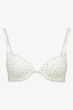 Women'secret Sujetador cl&aacute;sico algod&oacute;n blanco corazones BEAUTIFUL^Mujer Sujetadores