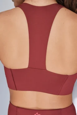 Dash and Stars Sujetador deportivo 4D Stretch granate^Mujer Deporte