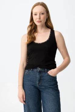 Tiffosi Top ajustado sin mangas^Mujer Camisetas