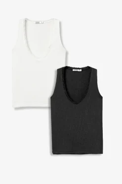 Tiffosi Top ajustado sin mangas^Mujer Camisetas