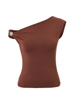 Trendyol Top asim&eacute;trico^Mujer Camisetas