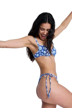 Roxy Top bikini con aros flores^Mujer Baño