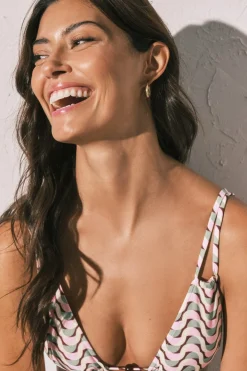 Women'secret Top bikini triangular geométrico^Mujer Baño