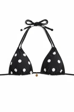 Women'secret Top bikini triangular estampado lunares reversible^Mujer Baño